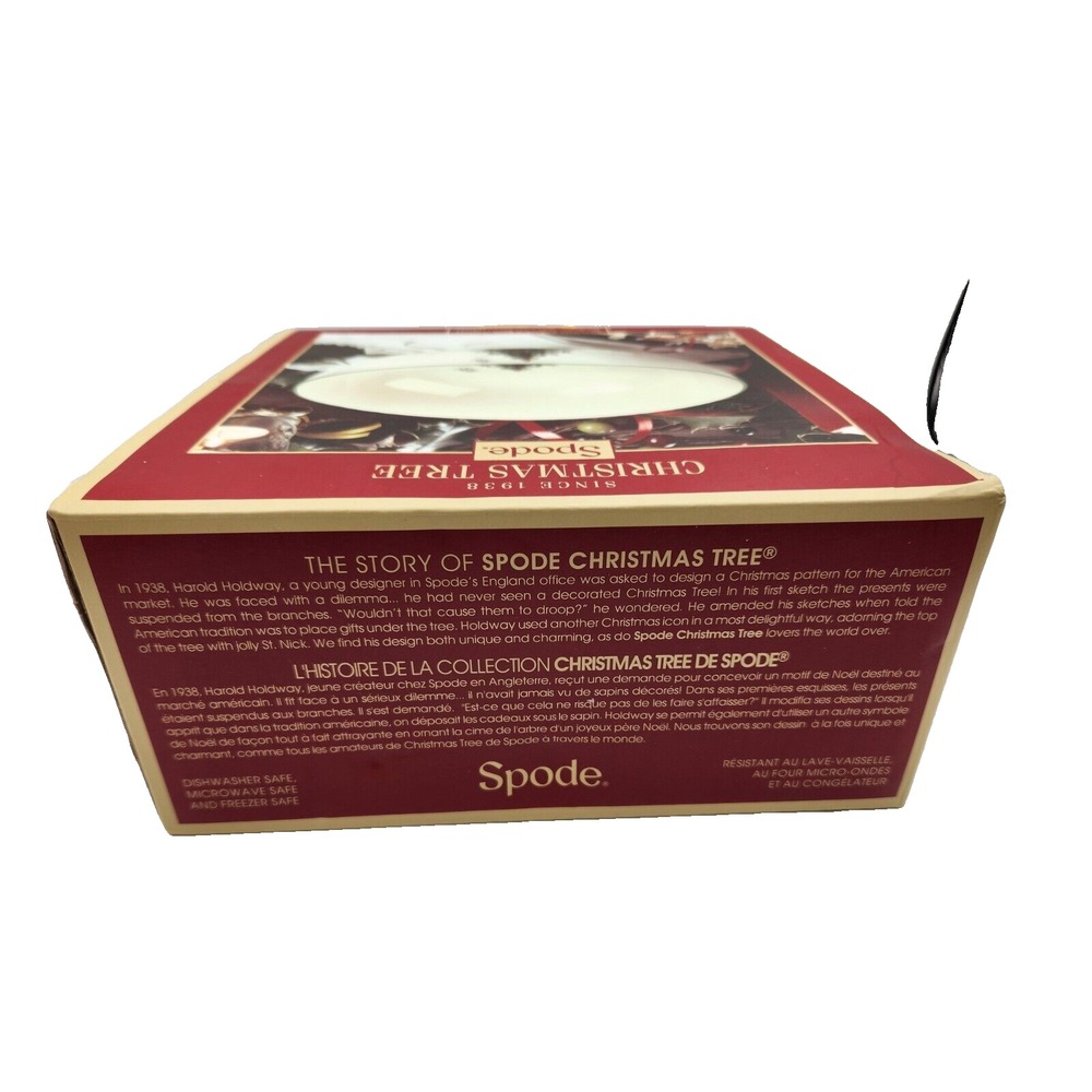 Spode Christmas Tree China Round Serving Bowl 8" New Opened Box Holiday Seasonal - Picture 2 of 4
